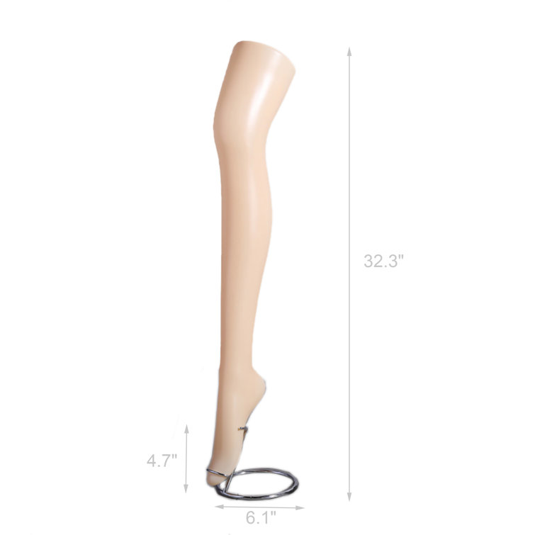 FixtureDisplays Plastic Mannequin Leg For Display, Commercial Female